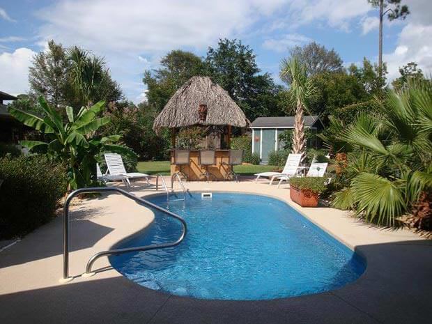 Kidney Shaped Fiberglass pool